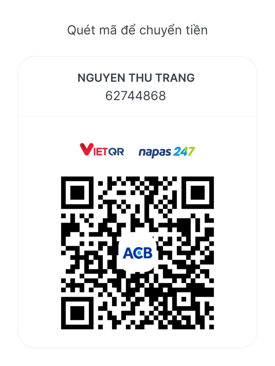 QR Ủng hộ Chan